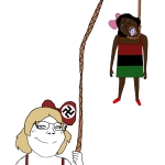 brown_skin character:bernd character:soylita flag flag:nazi_germany flag:pan-african swastika // 2000x2000 // 72KB