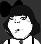 character:soylita cigarette goth pentagram // 746x799 // 110KB