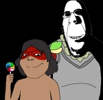 brown_skin character:cobson character:kuruminha character:rapeson character:soylita lollipop // 1600x1547 // 153KB