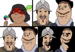 character:gapejak character:kuruminha character:markiplier_soyjak character:soylita lollipop // 2948x2058 // 1.1MB
