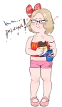 artist:cobra character:amerimutt character:soylita chocolate coca_cola eating fat mcdonald's pepsi // 1138x1961 // 596KB