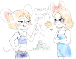 artist:cobra character:soylita cheese furry heart mouse // 642x498 // 191KB