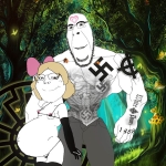 buff character:cobson character:soylita girllover meta:deleted_from_soybooru pregnant swastika // 720x720 // 216KB