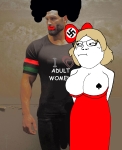 blacked character:gigachad character:soylita flag flag:nazi_germany flag:pan-african girllover queen_of_spades swastika // 1080x1325 // 941KB