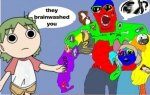 character:cobson character:soylita character:yotsuba_koiwai colorful deformed // 701x448 // 124KB
