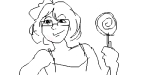 character:soylita lollipop oekaki // 500x250 // 21KB