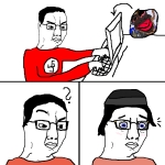 artist:missed_paypal character:jartycuck character:soytan transformation // 1000x1000 // 118KB