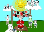 adolf_hitler birthday character:albert character:chudjak character:cobson character:feraljak character:gapejak character:markiplier_soyjak character:shoyta character:tony_soprano_soyjak flag:nazi_germany lollipop sonnenrad sproke swastika // 1200x900 // 528KB