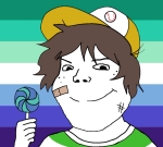 character:shoyta flag flag:gay_men_pride_flag lollipop // 758x685 // 260KB