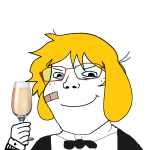 artist:soyteen.tv champagne character:janny character:shoyta tuxedo // 1378x1378 // 289KB