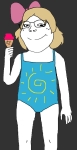 character:soylita ice_cream swimsuit // 562x1084 // 199KB