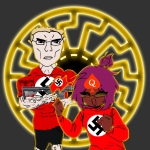 brown_skin character:chudjak character:soylita flag flag:nazi_germany queen_of_hearts swastika // 1280x1280 // 691KB