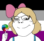 character:soylita flag flag:asexual_pride_flag lollipop // 735x695 // 289KB
