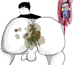 artist:romanian_schizo character:bernd character:nikocado_avacado character:shoyta fart gore guro meta:deleted_from_soybooru omori scat vore // 1240x1086 // 238KB