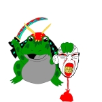 anurans blood character:feraljak frog gore // 800x800 // 143KB