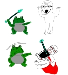 anurans blood character:soyak frog gore // 800x878 // 158KB