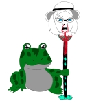anurans blood character:gapejak_female frog gore // 800x800 // 115KB