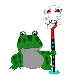 anurans blood character:dogjak frog gore // 800x800 // 149KB