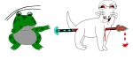 anurans blood character:dogjak frog gore // 1000x568 // 110KB