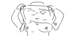 breasts character:soytan oekaki pulling_shirt_up revealing_breasts // 500x250 // 15KB