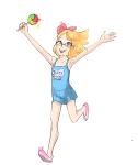 armpit artist:cobra booru character:soylita happy lollipop smiling wholesome // 1446x1711 // 448KB