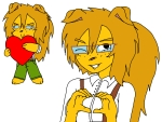 06eb artist:femjanny character:janny female freckles glasses heart // 1088x824 // 18KB
