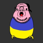 animal bird character:budgiejak flag:ukraine pig // 640x640 // 15KB