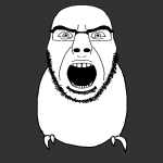 animal bird character:budgiejak character:cobson glasses open_mouth // 640x640 // 12KB