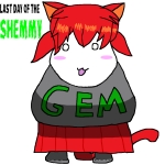 big_breasts breasts cat character:budgiejak character:tama cute ear meta:last_day_of_the_shemmy shemmy skirt tail // 1080x1080 // 98KB