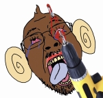baby_monkey_torture character:bernd character:troonjak drill gore // 750x712 // 618KB