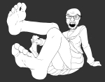character:feraljak feet skirt soyjak // 2545x2015 // 201KB