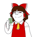 character:hakurei_reimu character:soylita tea touhou // 1436x1408 // 41KB