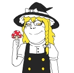 character:kirisame_marisa character:soylita mushroom touhou // 1436x1408 // 41KB