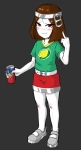 artist:cobra character:sproketan full_body middle_finger sproke // 639x1169 // 270KB