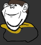 animated arm character:impjak character:swedishfail dance dancing_swede ear full_body leg meta:deleted_from_soybooru smile soyjak stubble swedish_win swinny template // 230x253 // 44KB