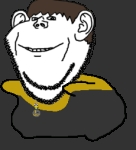 animated arm award badge character:impjak character:swedishfail dance dancing_swede ear flag:sweden full_body leg meta:deleted_from_soybooru smile soyjak stubble swedish_win swinny template // 230x253 // 44KB