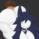 ass brap brown_skin character:soyak closed_eyes clothes fart fundamental_paper_education goth hair horn joel lebanon meta:deleted_from_soybooru meta:namefags miss_circle sniffing teacher // 893x893 // 188KB