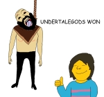 ack character:bernd character:soylita hanging lisa undertale // 2167x2032 // 118KB