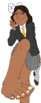brown_skin character:soylita feet flag:israel // 800x1983 // 50KB