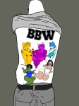 bbw belt bikini character:cobson character:fempepe character:quote character:soytan character:tama glasses pants shirt tattoo // 1079x1437 // 26KB