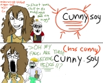 artist:drawkleki brown_eyes brown_hair character:shartycuck cunny drawkleki glasses greentext jaksoy.party open_mouth stubble text // 795x642 // 275KB