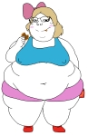 character:soylita cookie eating fat full_body mcdonald's obese // 1600x2470 // 180KB