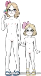 artist:cobra character:alice character:soylita full_body lollipop naked // 1489x2725 // 1.1MB