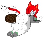 ass big_ass big_breasts catgirl character:tama ear full_body meta:pornographic_content poop red_hair scat tail // 1217x1057 // 307KB