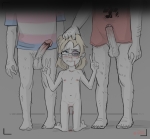 artist:cobra blood character:bernd character:chudjak character:soylita flag:nazi_germany flag:transgender_pride_flag gore injury kneeling naked penis tranny // 1765x1639 // 1.5MB