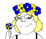 character:soylita flag flag:ukraine lollipop // 1012x861 // 41KB