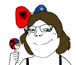 character:soylita flag flag:albania flag:kosovo lollipop // 1012x861 // 226KB