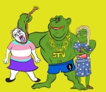 character:bernd character:impjak character:pepe character:soylita flag flag:transgender_pride_flag frog tranny // 2048x1781 // 742KB