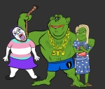 character:bernd character:impjak character:pepe character:soylita flag flag:transgender_pride_flag frog tranny // 2048x1761 // 841KB