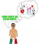 character:alicia character:chudjak character:soylita flag flag:italy flag:nazi_germany flag:transgender_pride_flag heart swastika tranny // 1634x1834 // 204KB